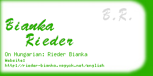 bianka rieder business card